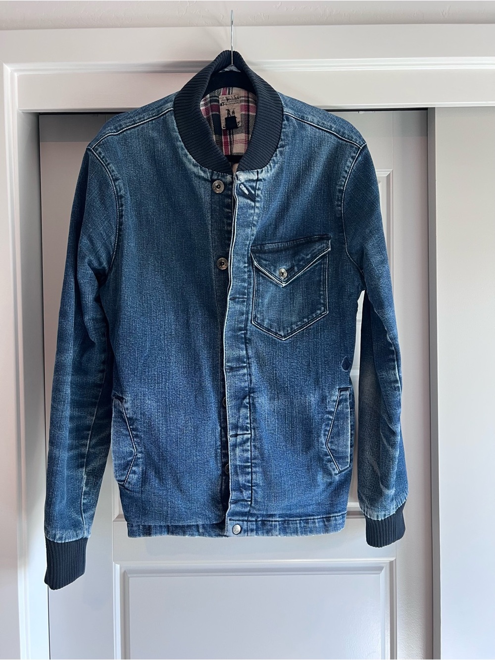 Volcom Liberated - Vintage Denim Padded Plaid Jacket
